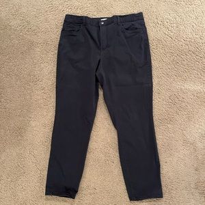 Loft 5 pocket skinny pants in sateen, size 14/32, coastal grey color.